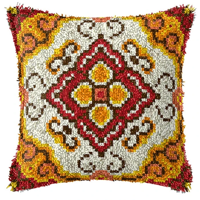 Cross Stitch Pillow Mat DIY Craft Kit Needlework Crocheting Cushion Embroidery 43CM by 43CM craft supplies