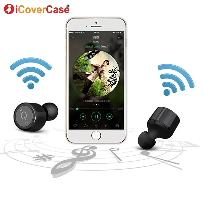 Bluetooth Earphone For iPhone X 8 Plus 7 6S 6 SE 5S 5 Wireless Earphones Heavy Bass Earpieces HIFI Headsets Earbuds With Mic
