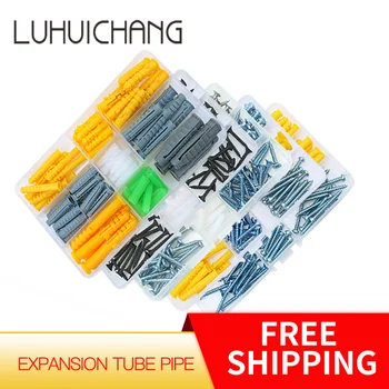 

luhuichang Plastic Expansion Tube Pipe Wall Anchors Plugs Expansion With Phillips Head Screw Kit