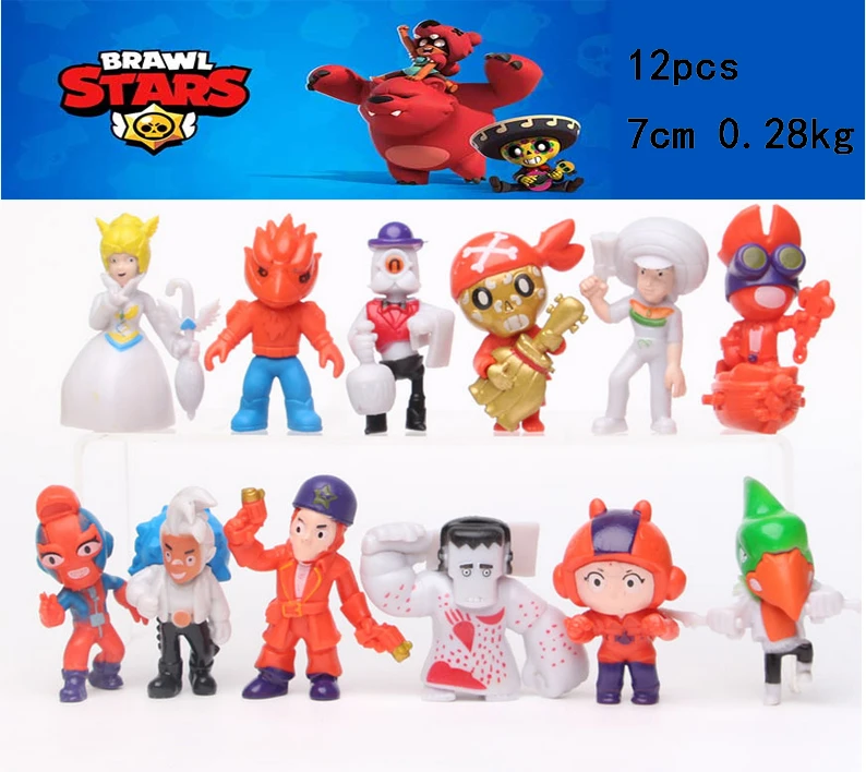 Brawl Action Figure Toys Amine Game Spike Leon Poco Shelly Nita Colt Jessie Brock Collectiable Block Model Toy For Kids Gifts Aliexpress - spike with nita brawl stars