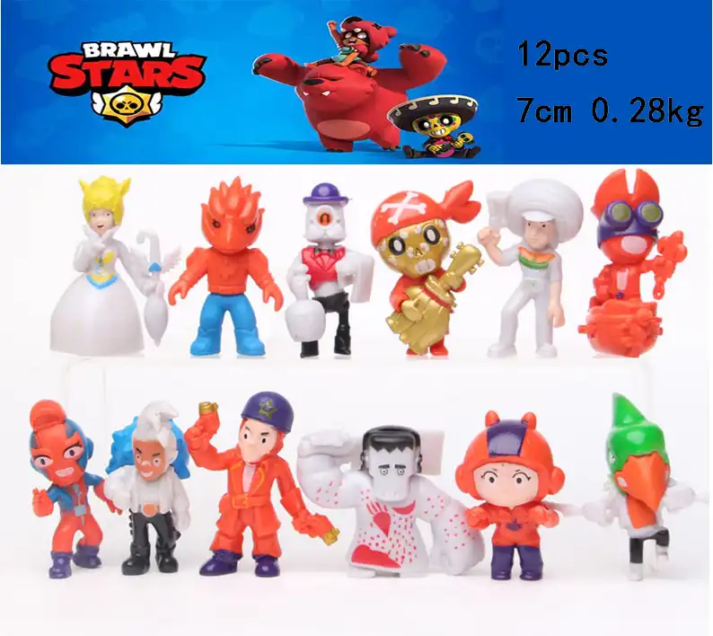 Brinquedos Figura De Acao Brawl Jogo Amine Pico Leon Poco Shelly Nita Colt Jessie Brock Collectiable Bloco Modelo Brinquedo Para Criancas Presentes Aliexpress - brawl stars tags para decorações aniversario alta resolução