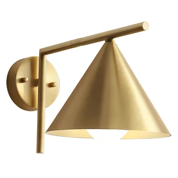 

Lamparas LED Wall Lamp for Bedroom Nordic Copper Bedside Wall Light Fixtures Study Room Aisle Decoration Wandlamp