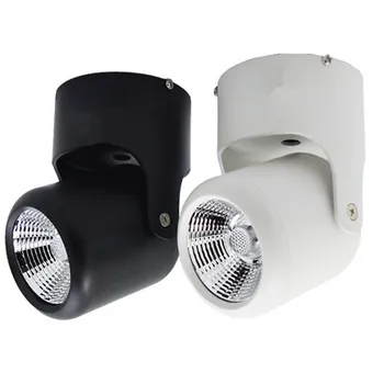 

1pcs Free Shipping Black Shell/white Shell Cob 15w Led Track Spotlight Led Rail Spot Light Lamp Cob Led Track Light Ac85-265v