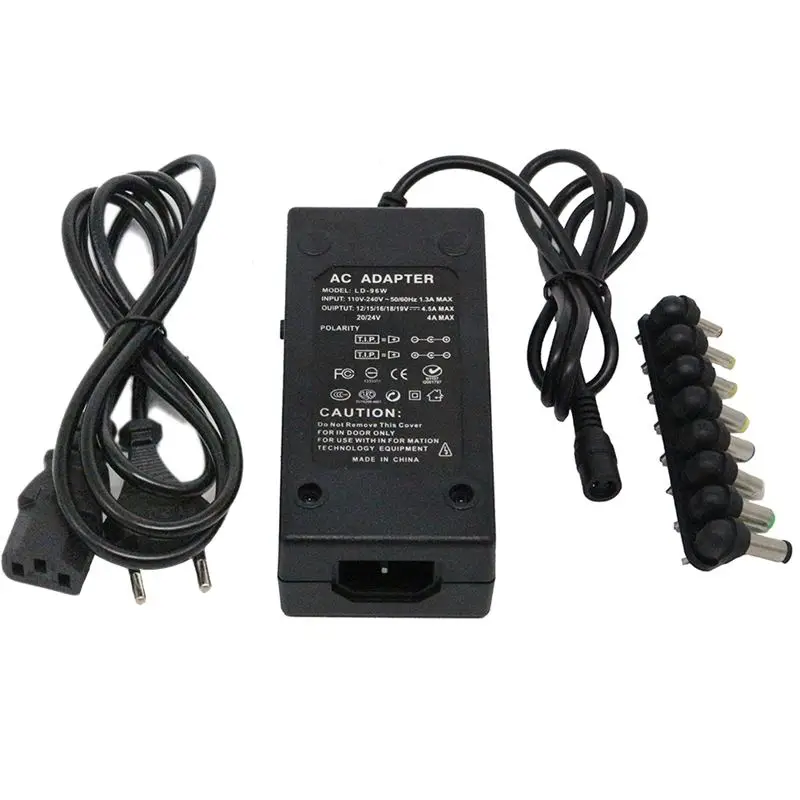 12V/15V/16V/18V/19V Регулируемый Выход AC/DC Мощность мощностью 96W мульти-Функция