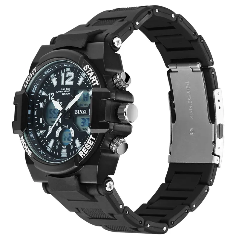 

New Trend Fashion Men Watch Luxury 2019 Men Sports Silicone Waterproof Quartz Wristwatch Military Wrist Watch Relogio Masculino