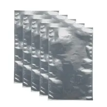 10 шт. антистатическая защитная сумка, плоский открытый верх, 7," x 13"