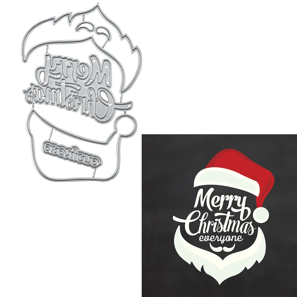 Eastshape Санта Клаус рождественские штампы металлические Вырубные штампы новые для изготовления открыток Скрапбукинг тиснение вырезания трафарет ремесленные штампы