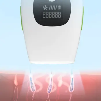 

Painless Hair Removal Instrument Full Body Automatic Laser Freezing Point Household Security Sensor Chip 5-Speed With Screen II