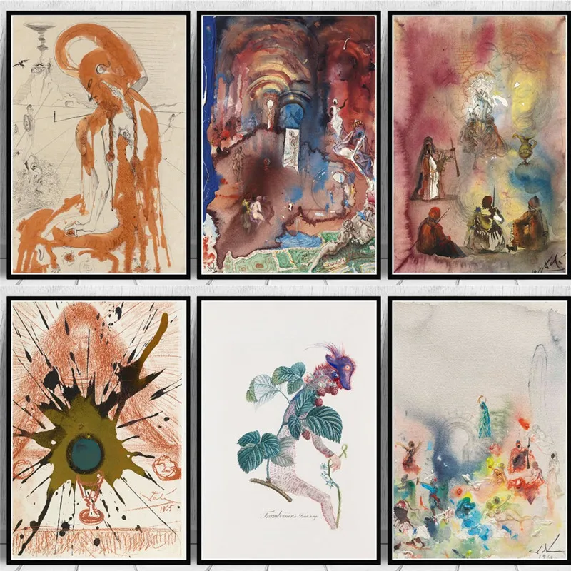 

Abstract Water Color Art Canvas Painting Poster and Print Wall Art Pictures for Living Room Home Wall Decor Cuadros