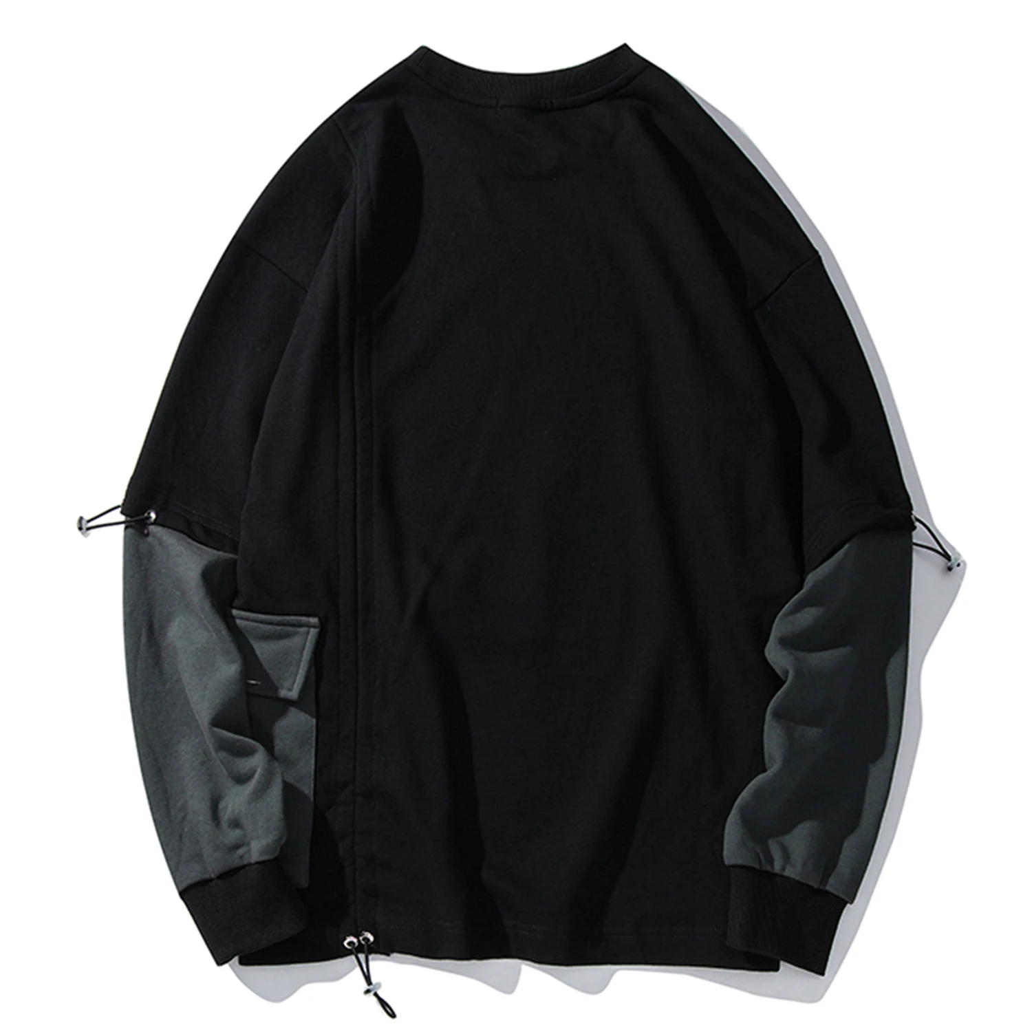 AELFRIC Funny Cool Boy Print Sweatshirts Streetwear Mens Hip Hop Harajuku Patchwork Long Sleeve Fashion Casual Cotton Tops
