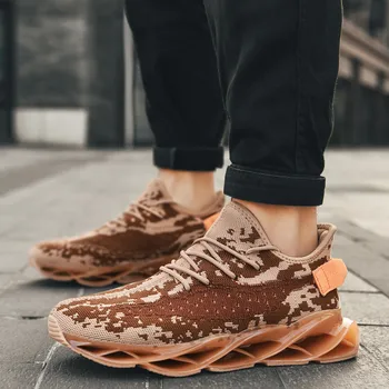 

New Blade Running Shoes man Korean Cool Spring Shoes Non-slip Light Shock Absorber Breathable Sports Shoes