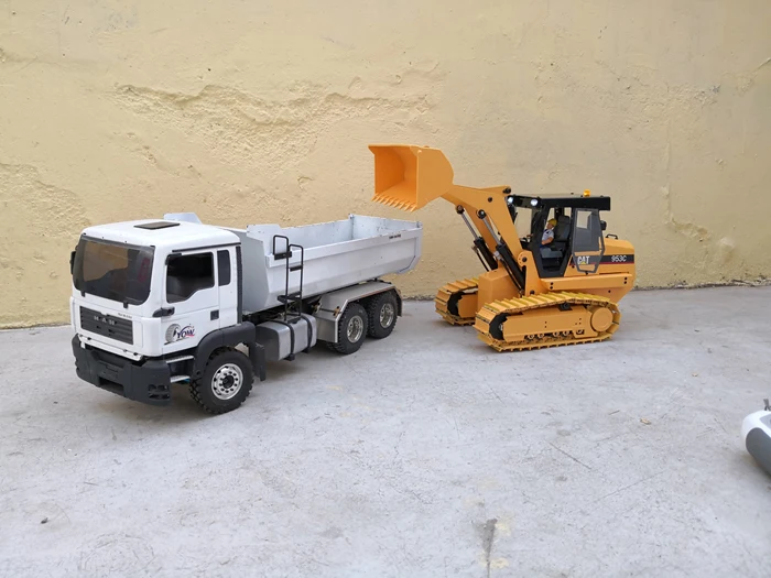 Новинка 1/14 CAT 953 Carter полностью Металлическая гусеничная цепь Модель Погрузчика Гидравлическая Ручная работа бесщеточная ходьба