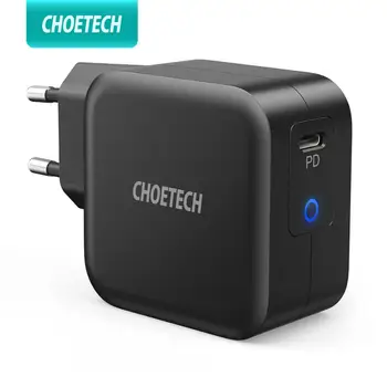 

CHOETECH PD 61W GaN Charger USB type C Charger for MacBook Air iPad Pro Dell Acer Tablet Charger PD 3.0 charger for samsung S20