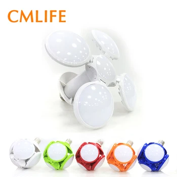 

UFO lamp Color Super bright LED folding bulb E27 40W LED light football AC 85-265V LED Bulb Christmas gifts for children Holiday