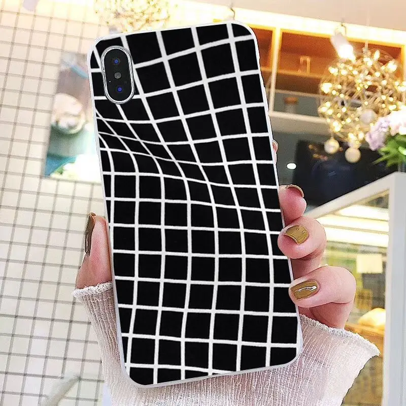 Black white Yellow Grid 