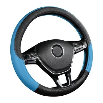 

The new artificial leather non-slip good-looking year-round universal 38CM car steering wheel cover a variety of colors hot sale
