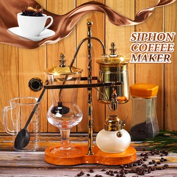 

New Design Water Drop Royal Balancing Siphon Coffee Machine Belgium Coffee Maker Siphon Vacumm Coffee Pot Set For Business Home