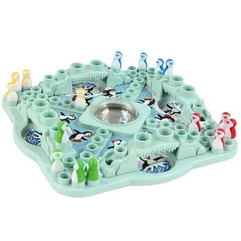 

ABS Jumping Interactive Flying Chess Board Game Tablegame Party Educational Toys 3D Funny Parent Child Kids Gift Penguin Popin