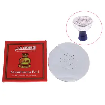 

100pcs/pack 0.02mm Aluminum Foil Paper Hookah Hole Foil for Shisha Tobacco Nargila Bowl