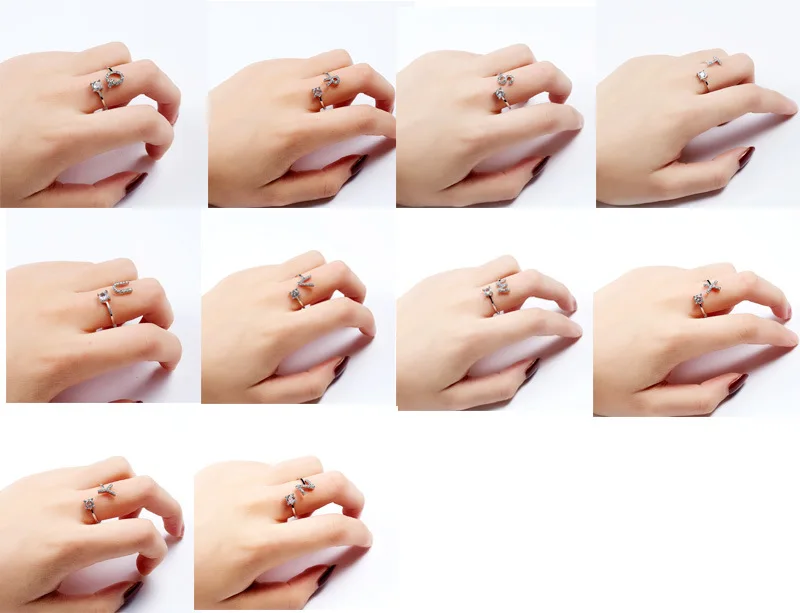 1 шт W Серебристые Регулируемые кольца для женщин, вечерние кольца, ювелирный подарок на палец для Святого Валентина, вечерние сувениры