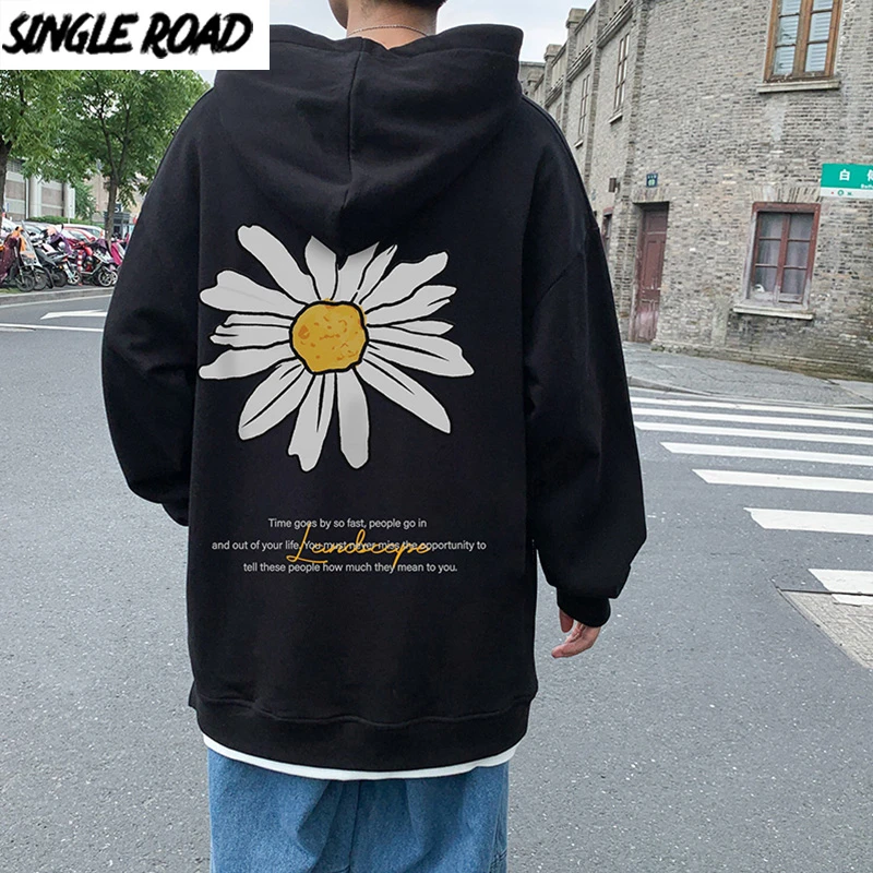 Singleroadメンズパーカー男性21春プリント特大ヒップホップ原宿日本ストリートトレーナー黒パーカー男性 Aliexpress Men S Clothing