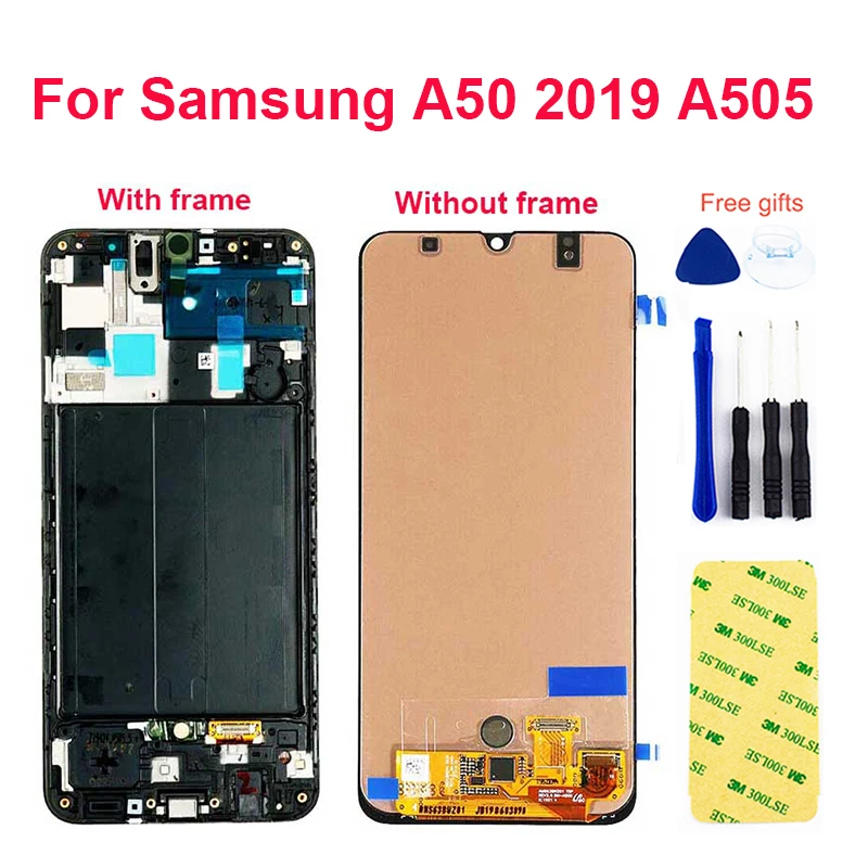 

For Samsung Galaxy A50 2019 A505F/DS A505F A505FD LCD Display Touch Screen Digitizer Sensor Assembly LCD Replacement