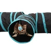 Funny Pet Cat Tunnel Kitten Toys 3 Holes Tunnel Tubes 2 Colors Play Tubes Balls Foldable Storage Pet Supplies 1