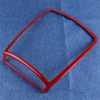 

CITALL ABS Red Chrome Front Interior Reading Light Lamp Decor Cover Trim Stickers Fit for Ford F150 2016 2017 2018
