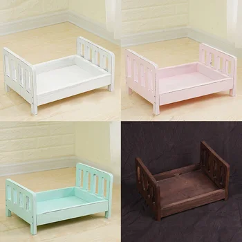 

Crib Posing Detachable Studio Props Background Gift Baby Photography Photo Shoot Infant Wood Bed Sofa Basket Accessories Newborn