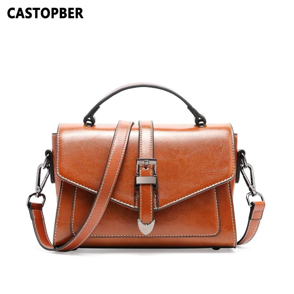 

Women Vintage Tote Handbags Split Cowhide Leather Crossbody Ladies Retro Shoulder Bags Designer Female Bag Famous Brand Quality