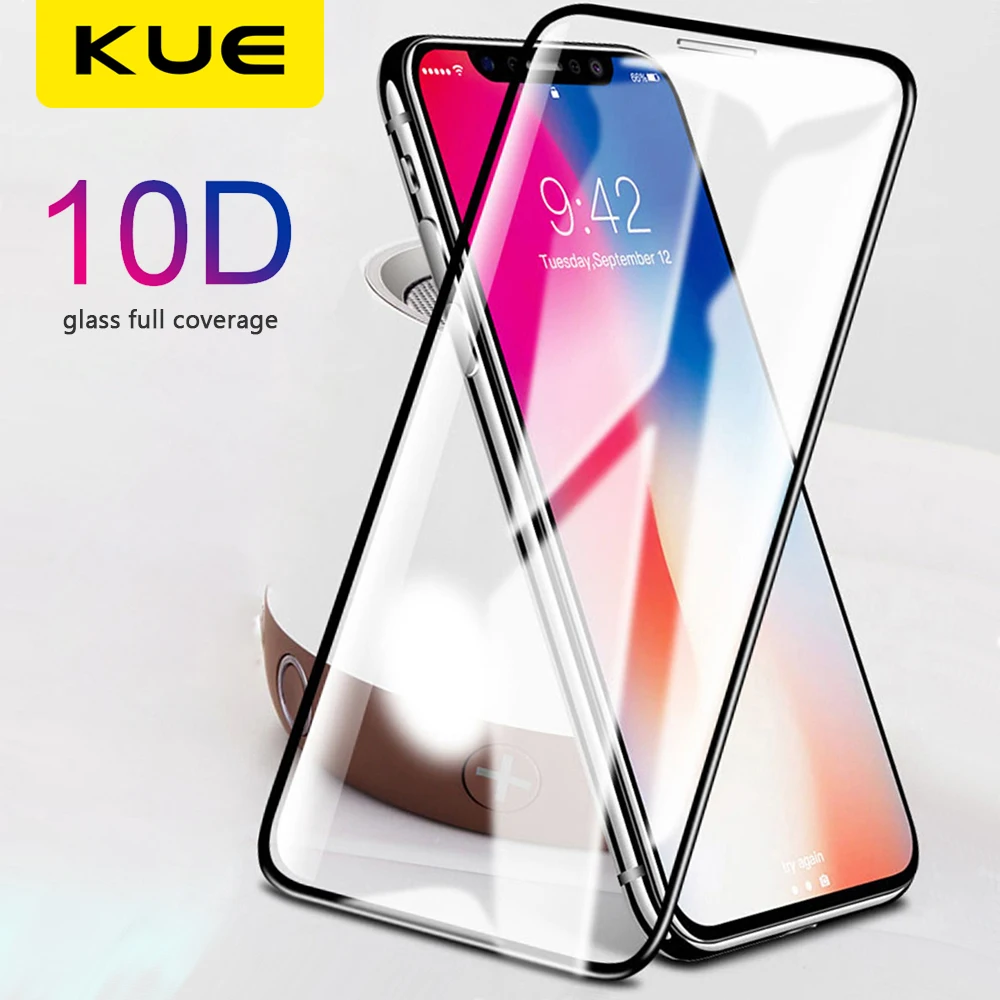 10D полное клеевое Защитное стекло для apple iphone 11 pro max X XS XR закаленное aiphone aifon 7 8 plus