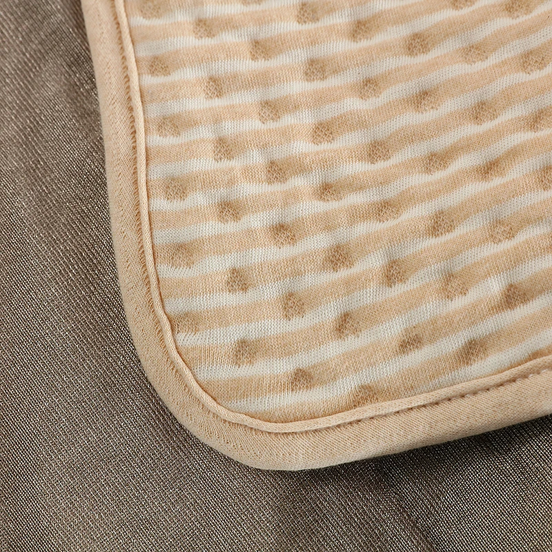 EMF Protection Blanket Pure silverorganic cotton 5G block Quit Size: 150x216cm Tan color thick