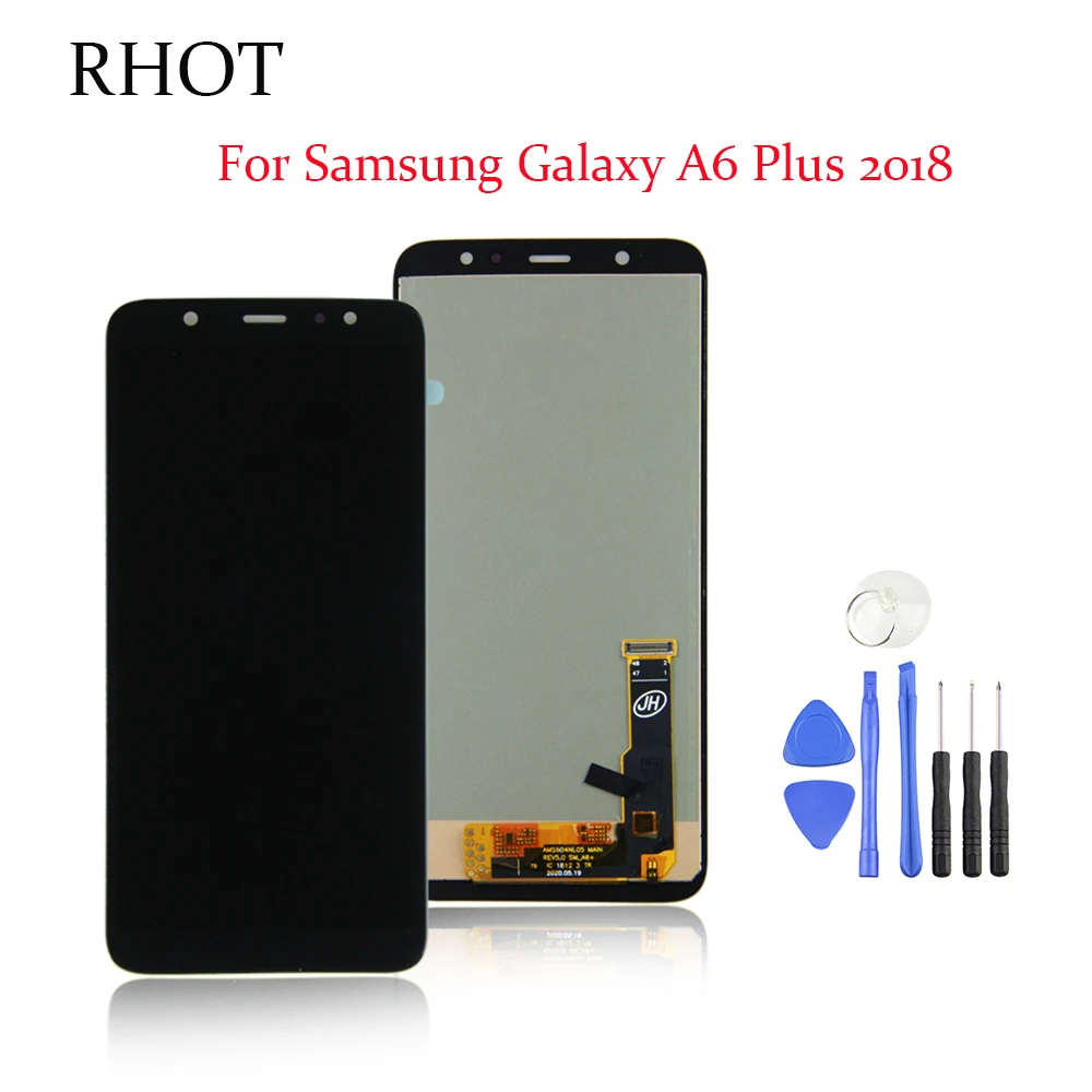 

6.0 A6 Plus 2018 LCD is suitable for Samsung Galaxy A6 + A605fd A605 LCD touch screen digitizer glass assembly, free shipping