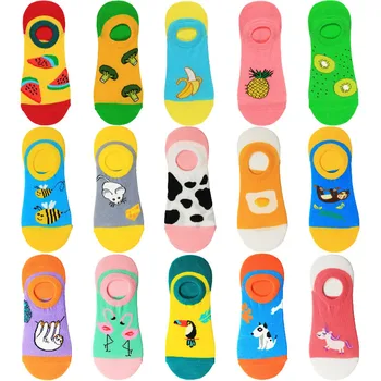

1 pair men socks cotton funny crew socks cartoon animal happy fruit dog women socks novelty gift socks for spring autumn