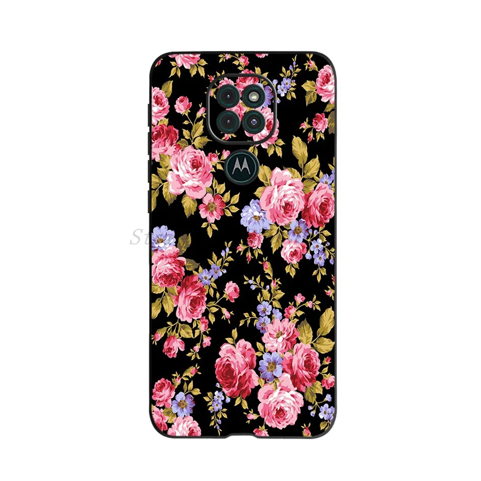 Floral Printed Soft Silicone Phone Cover