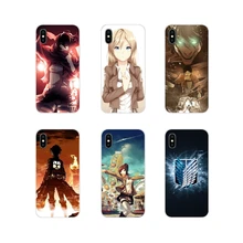 Чехлы с логотипом аниме Attack On Titan для Xiao mi 4 5 5s 6 A1 A2 5X6X8 9 Lite SE Pro Max Mix 2