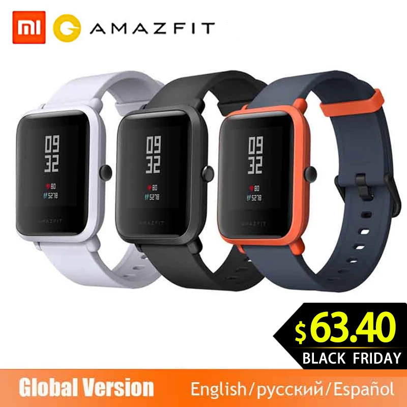 Умные часы Huami Amazfit Bip, глобальная версия, gps, Gloness, умные часы, умные часы, 45 дней в режиме ожидания для телефона MI8 IOS