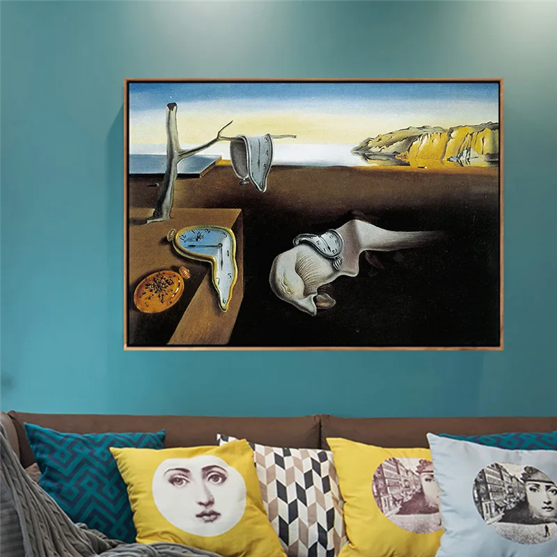 Сохранение памяти Salvador Dali стены искусства Постеры холсты и принты живопись