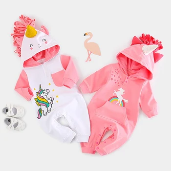 

New Baby Animal Styling Baby Clothes Baby Robes Unicorn Romper Newborn Climbing Clothes Infant Jumpsuit