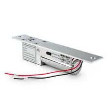 DC 12 В металлический Электрический Болт замок NC безопасный врезной электронный Блокировка управления доступом для стекла одной двери домашняя система безопасности