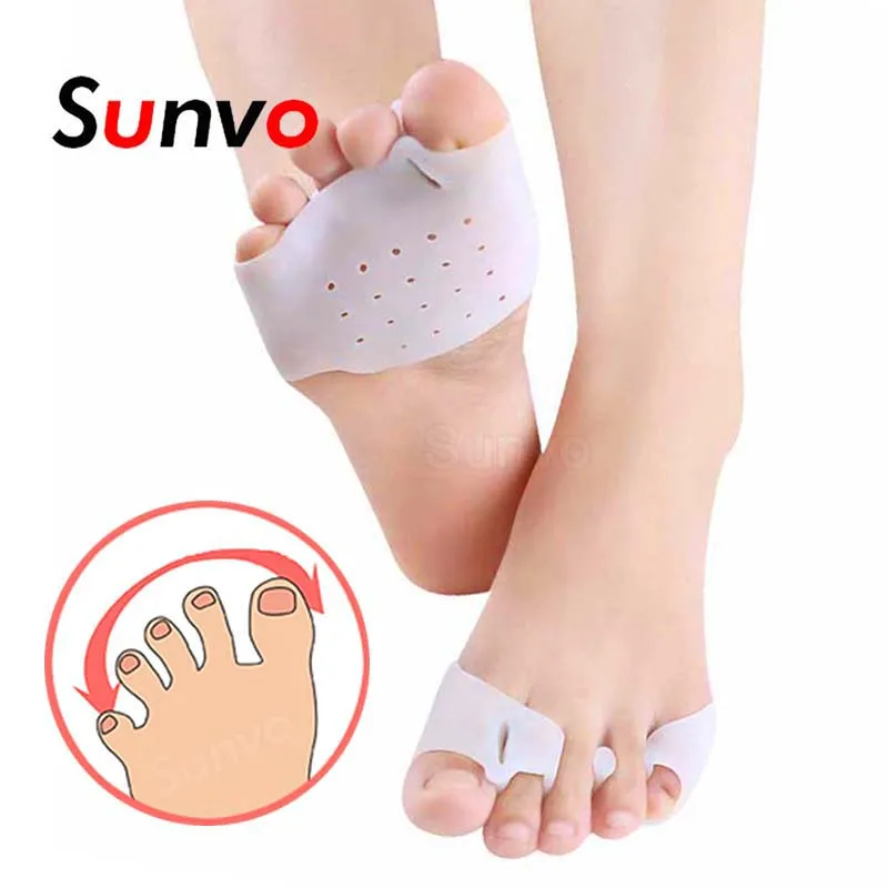 

Silicone Toe Separator for Hallux Valgus Thumb Bunion Protector Prevent Blisters Corn Calluses Toes Corrector Foot Care Insoles
