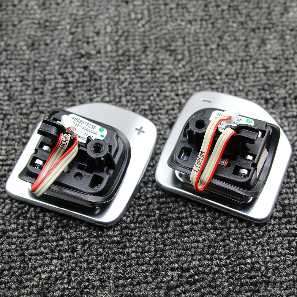 4H0951523F Tiptronic черный глянцевый хромированный весло рулевого колеса для Audi A1 A3 A4 A5 A6