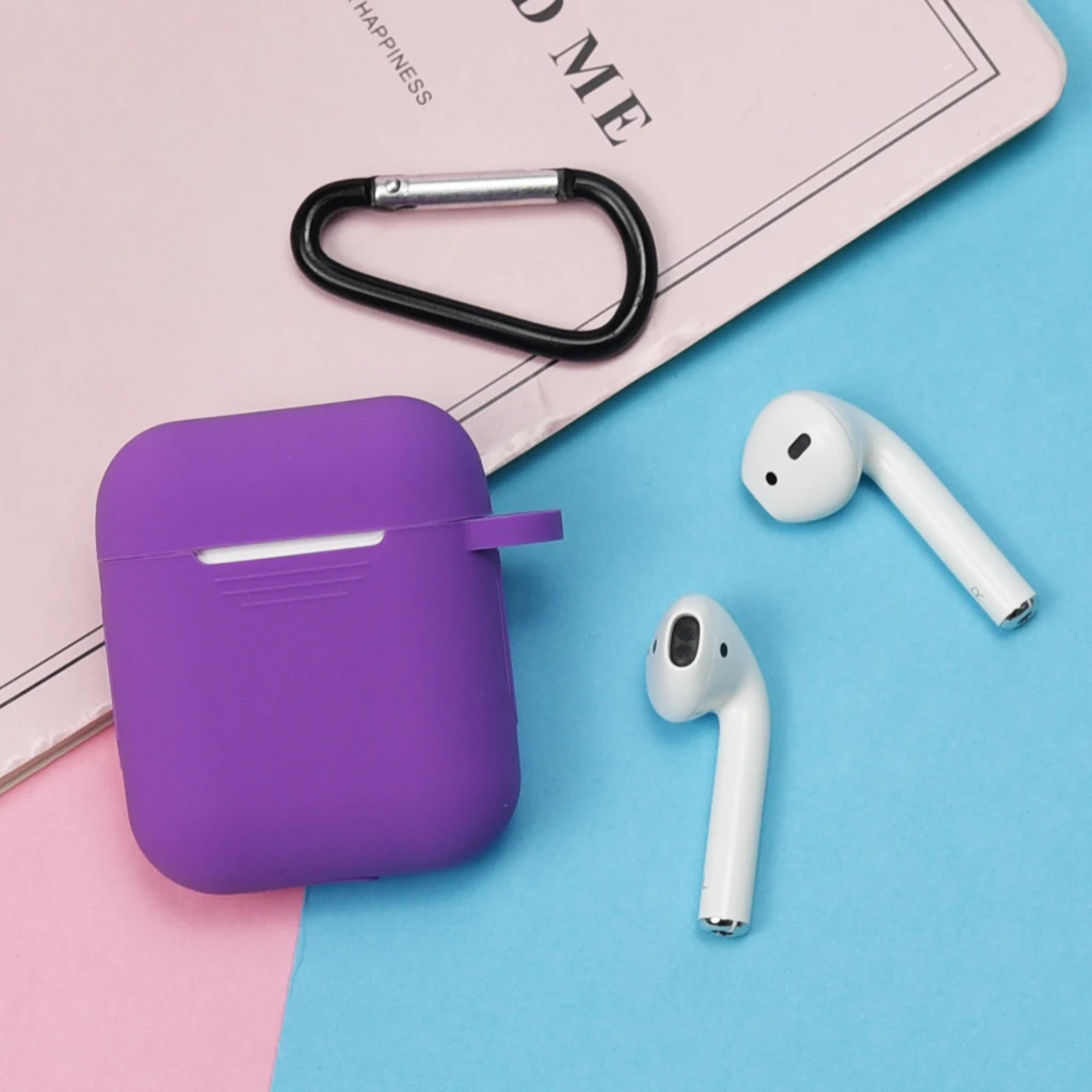 Мини Мягкий силиконовый чехол для Apple Airpods противоударный чехол для Apple AirPods Air Pods чехол для наушников s ультратонкий протектор чехол - Цвет: 14