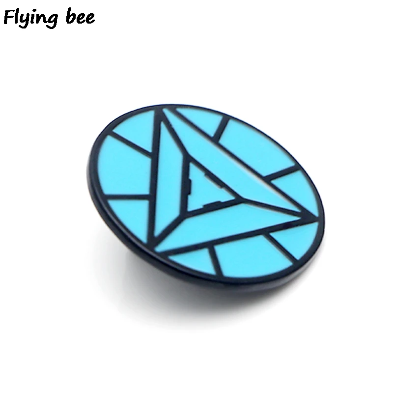 Flyingbee человек ядерный реактор брошь и булавка крутая эмалированная булавка Нагрудный значок булавка броши шляпа булавка куртка для женщин мужчин X0445