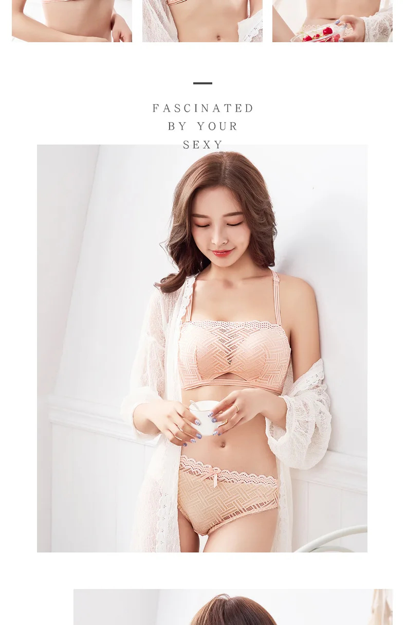 New Lace Beautiful Back Wire Free Bralette Thin Cup Push Sexy Up Bra Comfortable Breathable Hollow Women Underwear Bh Sujetador