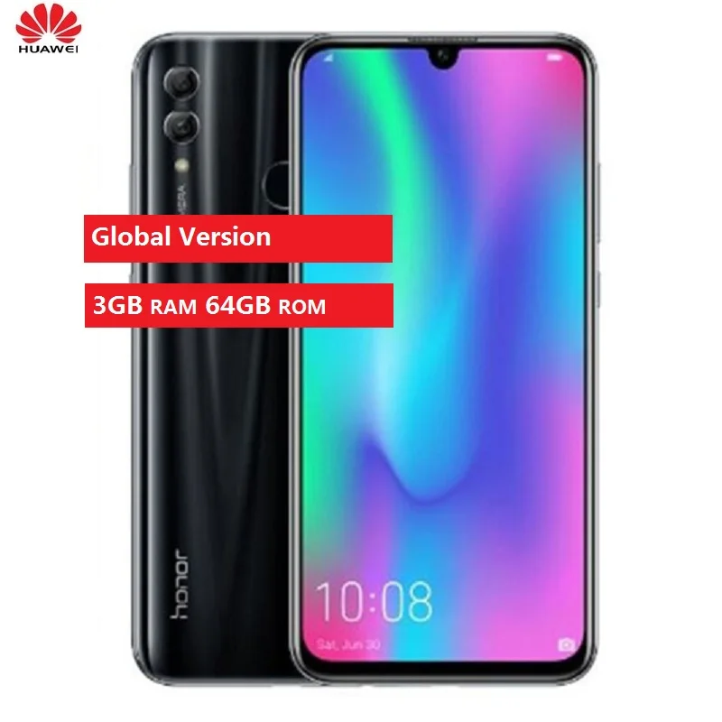 Huawei Honor 10 Lite 3GB 64GB Smartphone Android 9.0 Octa Core 6.21 inch 24MP Camera Google Play 3400mAh Mobile Phone US Plug | Мобильные