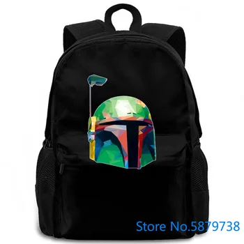 

FETT POP ART MENS STAR JEDI WARS YODA BOBA BOUNTY HUNTER FAN IDEA women men backpack laptop travel school adult