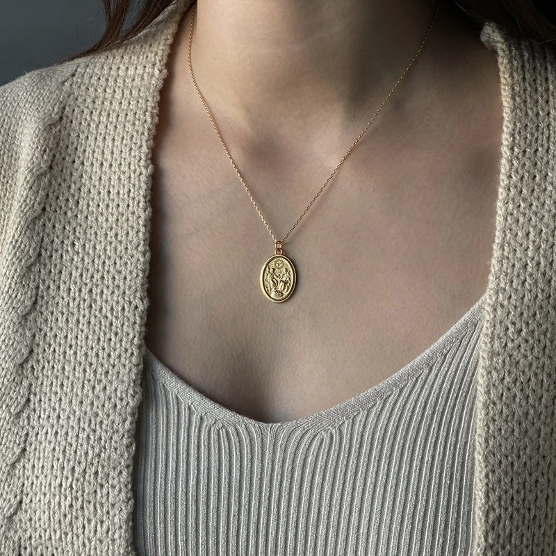 Silvology 925 пробы Серебряное ожерелье с подвеской в виде буквы для влюбленных, дизайнерское ожерелье с овальным элементом для женщин, праздничные украшения, подарок