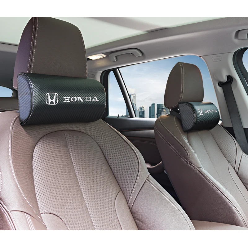Для Mugen power Honda Civic Accord CRV Hrv Jazz аксессуары для шеи автомобиля подушки обе стороны искусственная кожа один подголовник 1 шт