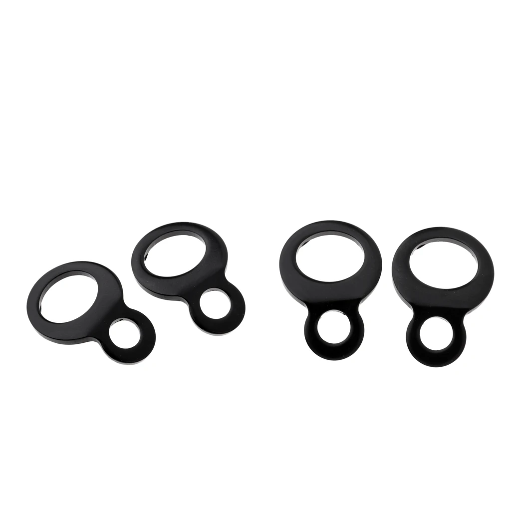 4PCS Black Tie Down Strap Rings for Motorcycle Dirt Bike ATV UTV Universal